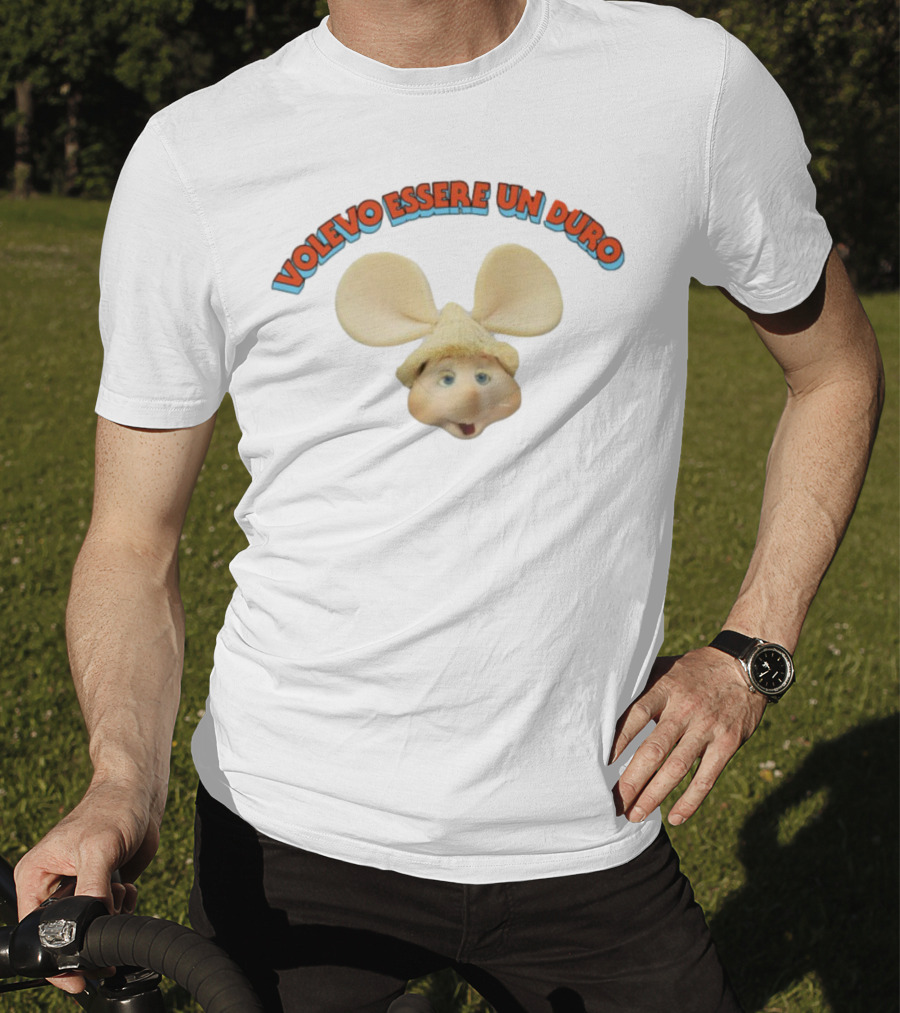 Volevo Essere Un Duro Topo Gigio Character Ears Hat T-Shirt