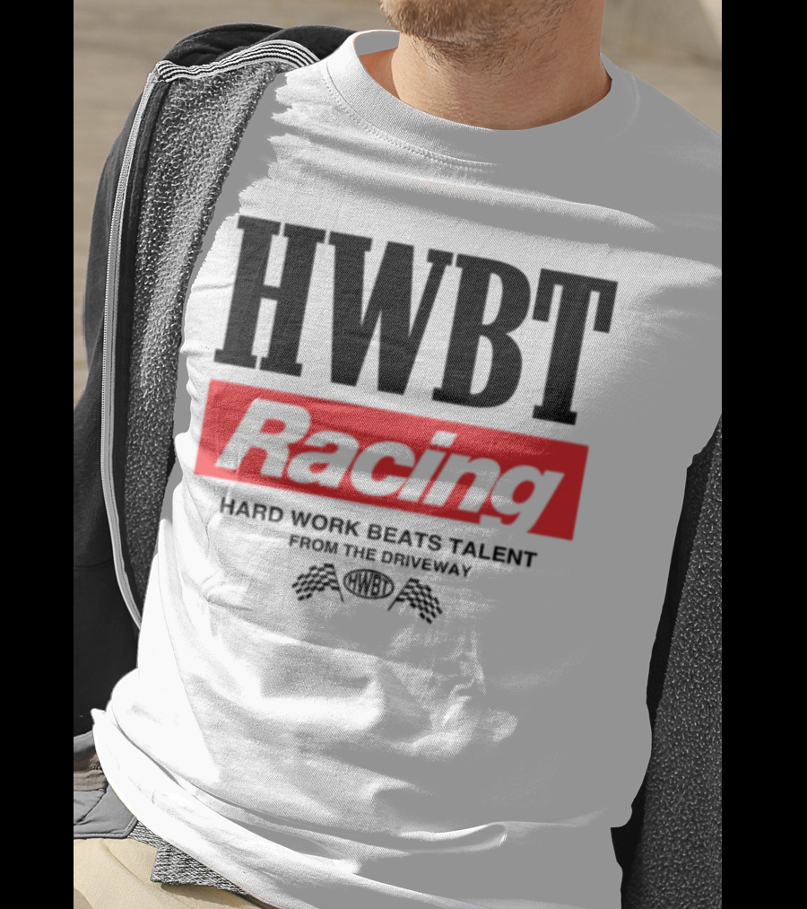 HWBT Racing Hard Work Beats Talent From The Driveway Smoke T-Shirt