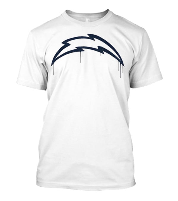 Bolt Dripz Los Angeles Chargers National Football League NFL 2025 T-Shirt