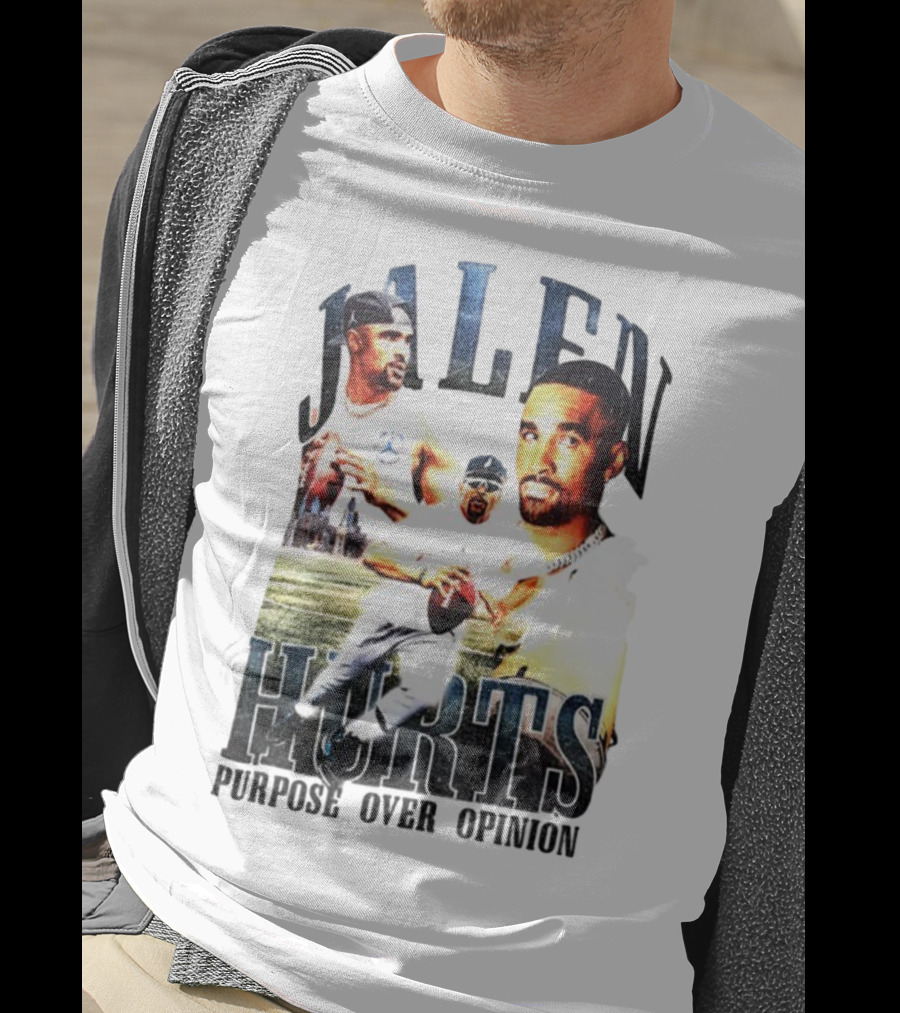 Jalen Hurts Purpose Over Opinion Philadelphia Eagles Super Bowl NFL T-Shirt