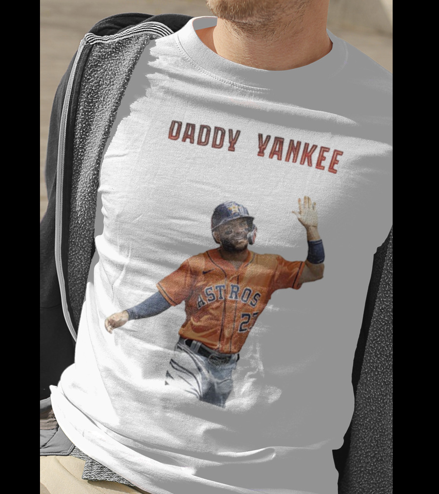 Daddy Yankee Jose Altuve Houston Astros Baseball Star T-Shirt
