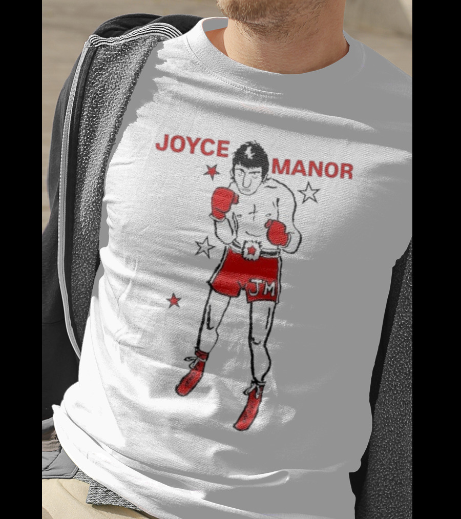 Joyce Manor JM Boxer With Red Gloves And Stars T-Shirt