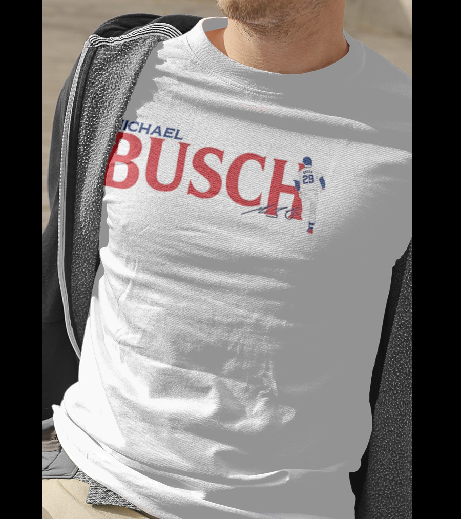 Michael Busch Chicago Cubs MLB Baseball Signature 29 T-Shirt