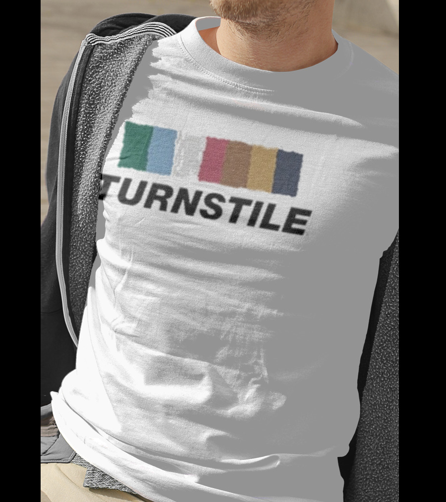 Turnstile Color Wall Palette Vibrant Stripes T-Shirt