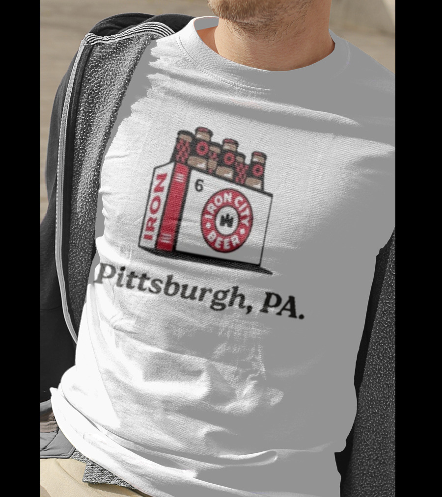 Pittsburgh PA Iron City Beer 6 Pack T-Shirt