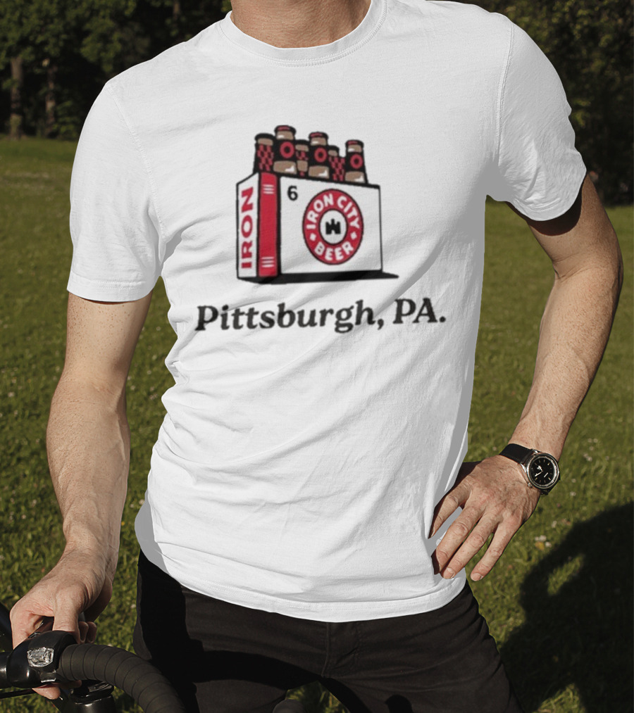Pittsburgh PA Iron City Beer 6 Pack T-Shirt