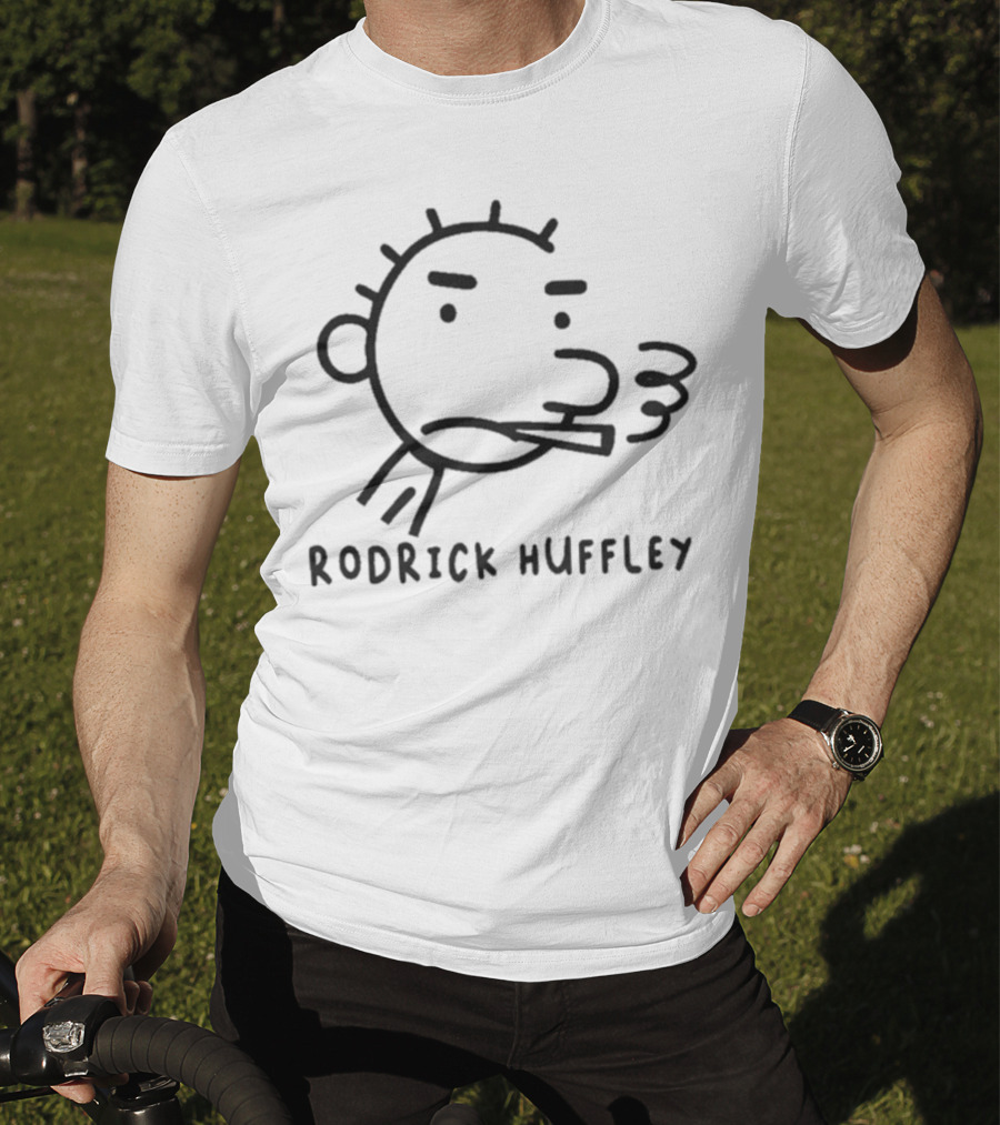 RODRICK HUFFLEY Wimpy Character Face Drawing T-Shirt