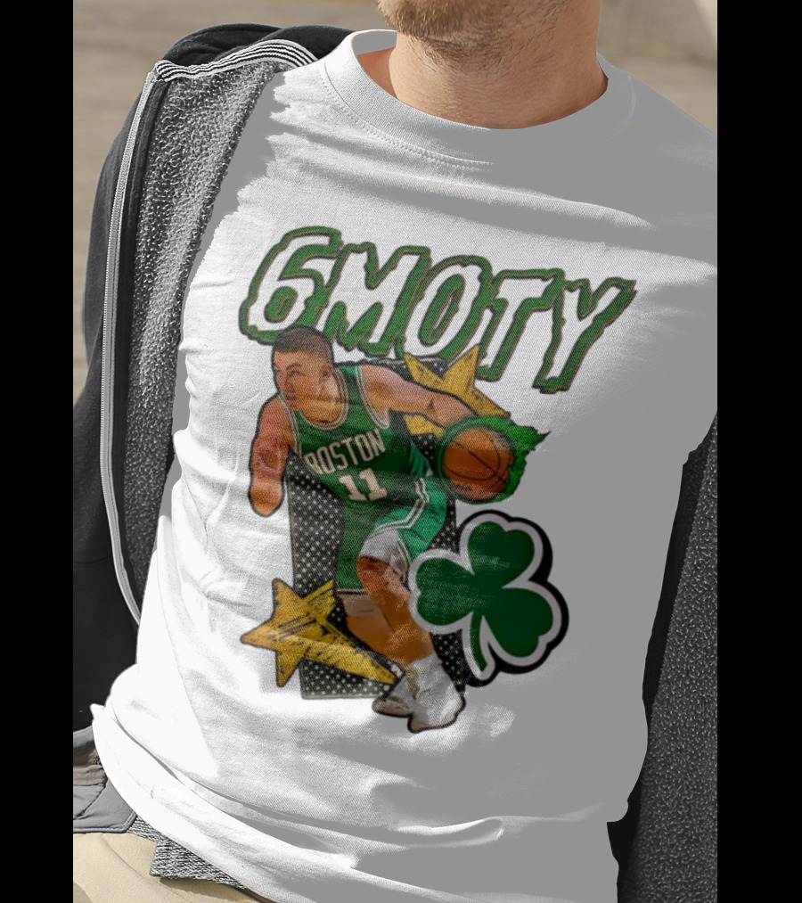 6Moty Boston Celtics Basketball Player Clover Stars T-Shirt