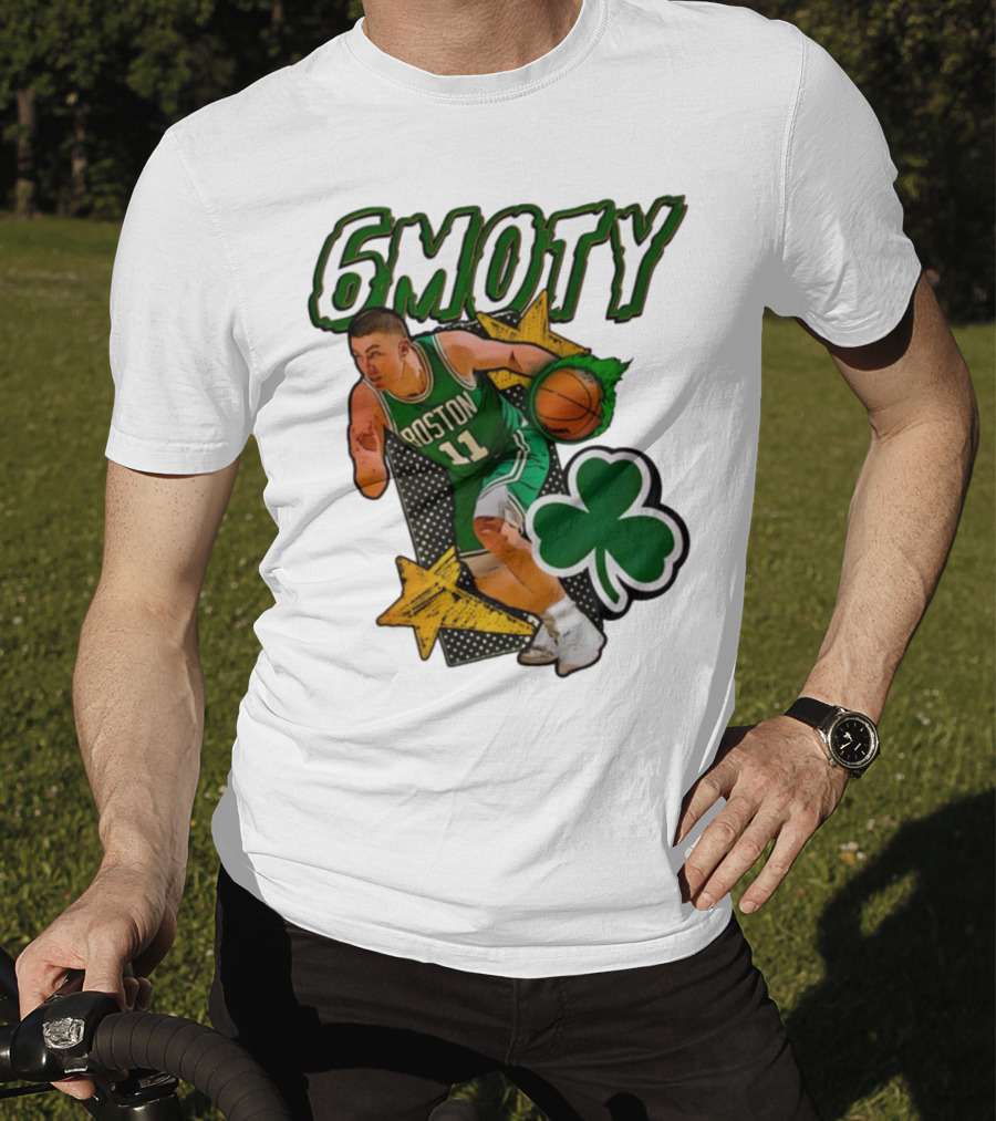6Moty Boston Celtics Basketball Player Clover Stars T-Shirt
