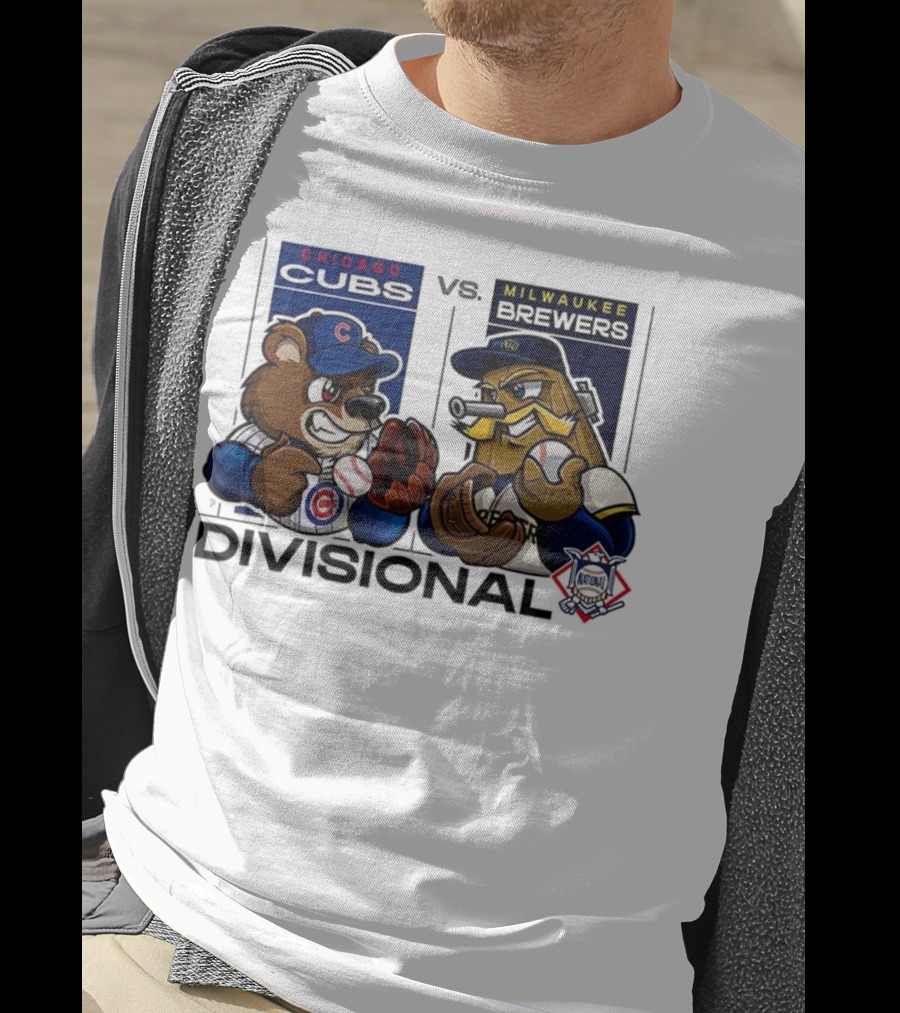 Chicago Cubs Vs Milwaukee Brewers 2025 National League Divisional Series Mascot Showdown T-Shirt