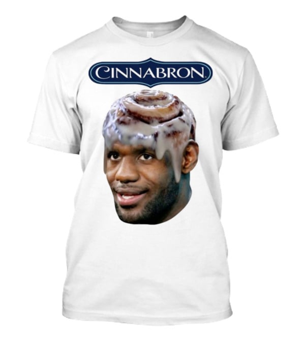 Cinnabron Cinnamon Roll Head Basketball Mashup T-Shirt