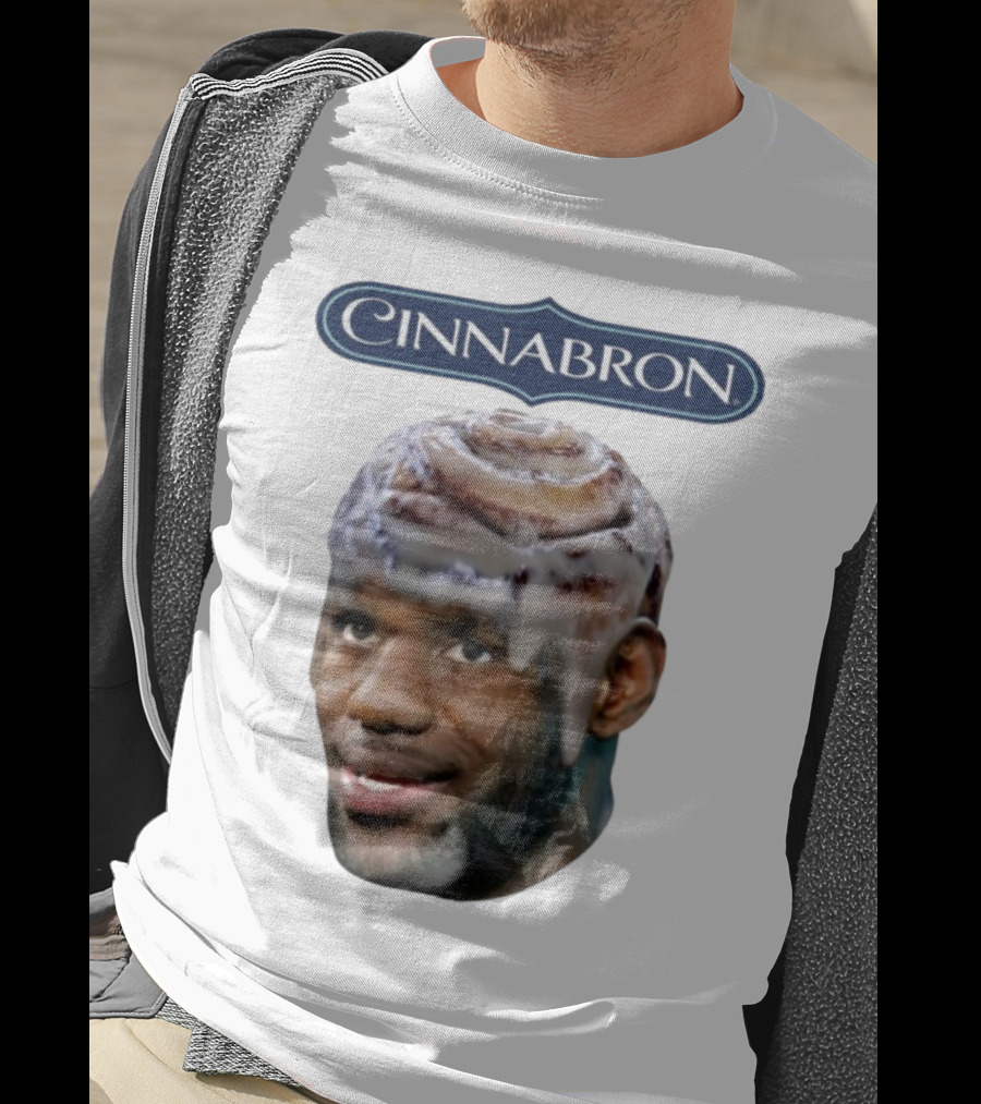 Cinnabron Cinnamon Roll Head Basketball Mashup T-Shirt