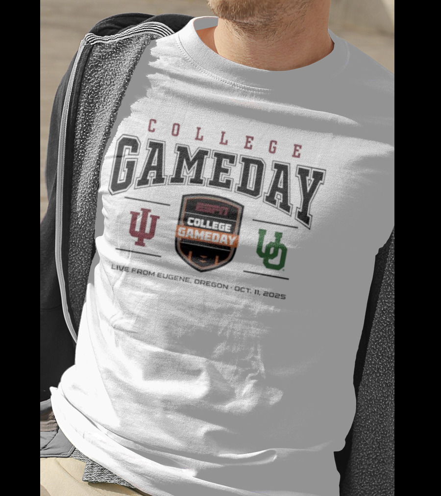 College GameDay Indiana Vs Oregon Live From Eugene Oct 11 2025 ESPN T-Shirt