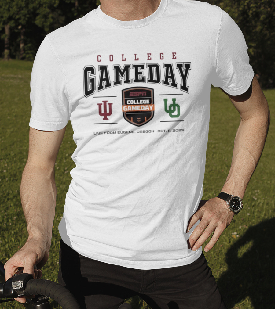 College GameDay Indiana Vs Oregon Live From Eugene Oct 11 2025 ESPN T-Shirt