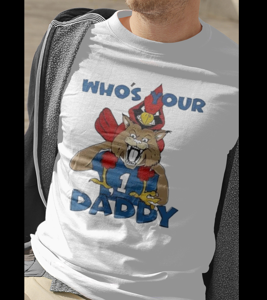 Kentucky Wildcats Louisville Cardinals Who's Your Daddy Mascot Rivalry T-Shirt