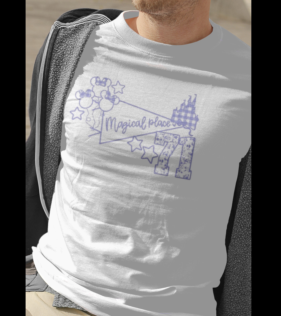 Magical Place Balloons Castle Stars Seventy-One T-Shirt