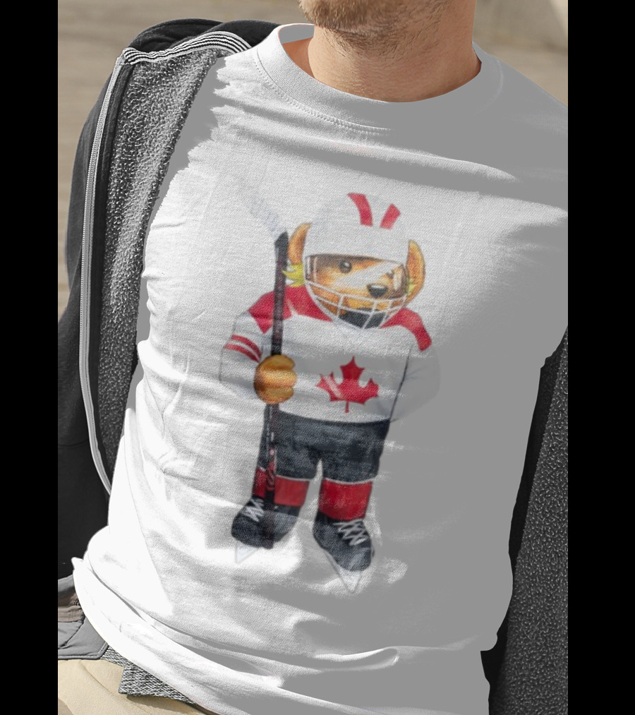 Marketstudios Market X Sherwood Canada Bear Hockey Player T-Shirt