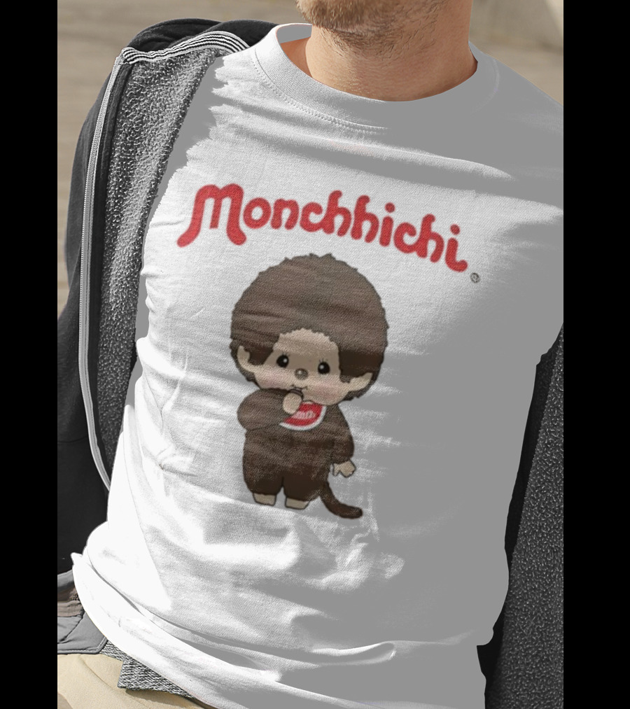 Monchhichi Cute Stance Fluffy Little Guy Character T-Shirt