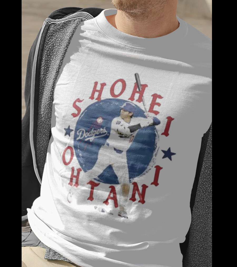 Shohei Ohtani Dodgers Baseball Star Swing Icon T-Shirt