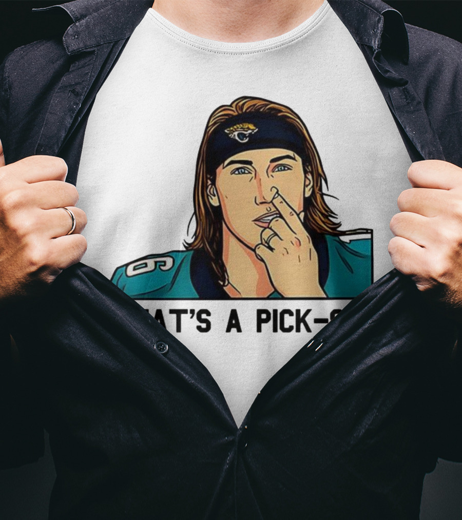 Trevor Lawrence Jacksonville Jaguars That’s A Pick Six Nose Picking T-Shirt