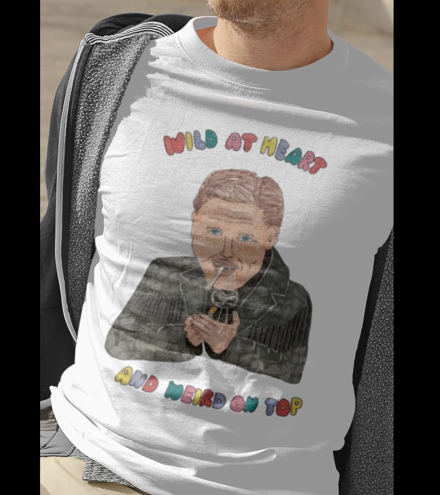 David Lynch Wild At Heart And Weird On Top Smoking Character Illustration T-Shirt