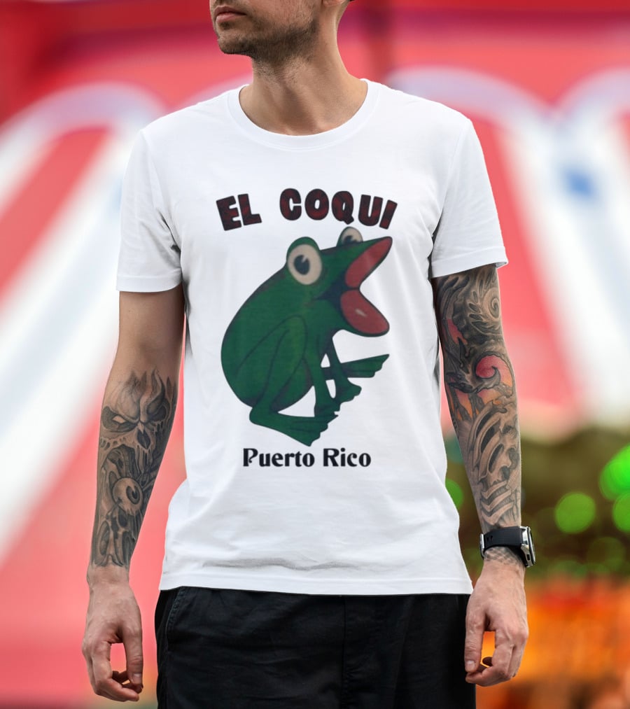 El Coqui Frog Puerto Rico Cultural Icon T-Shirt