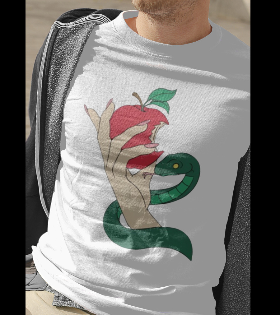 Eve Was Framed Ewf Colorful Snake And Apple T-Shirt