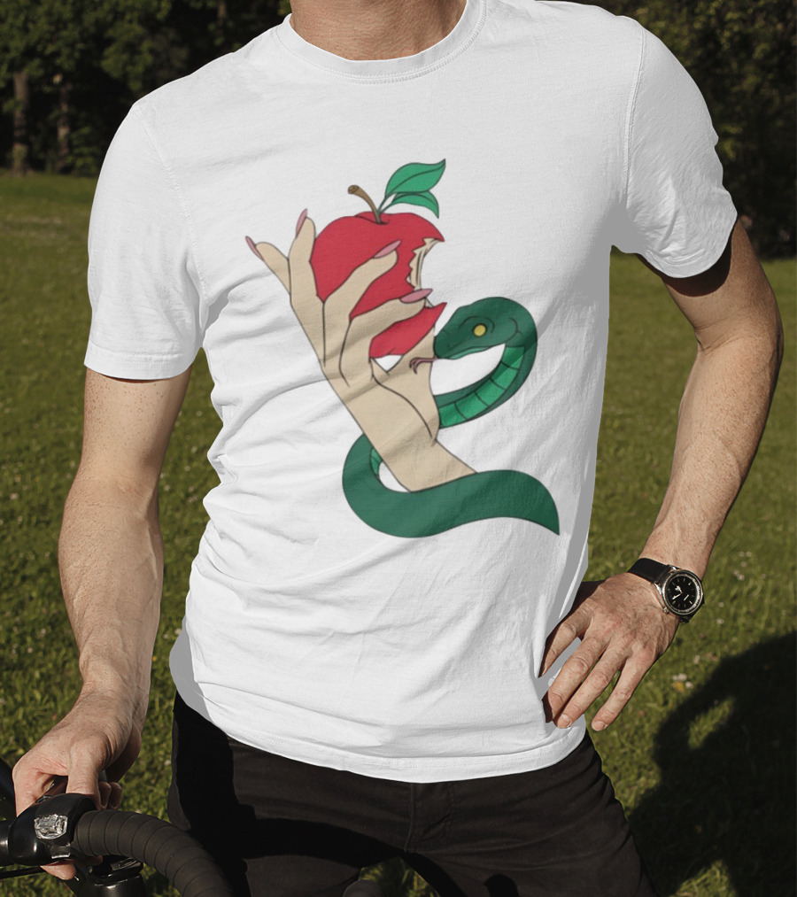 Eve Was Framed Ewf Colorful Snake And Apple T-Shirt