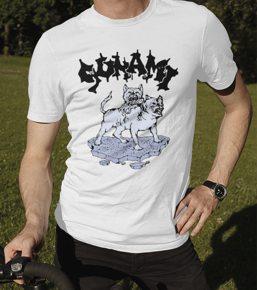 Sunami Dogs Insane Two-Headed Canine Rugged Terrain T-Shirt