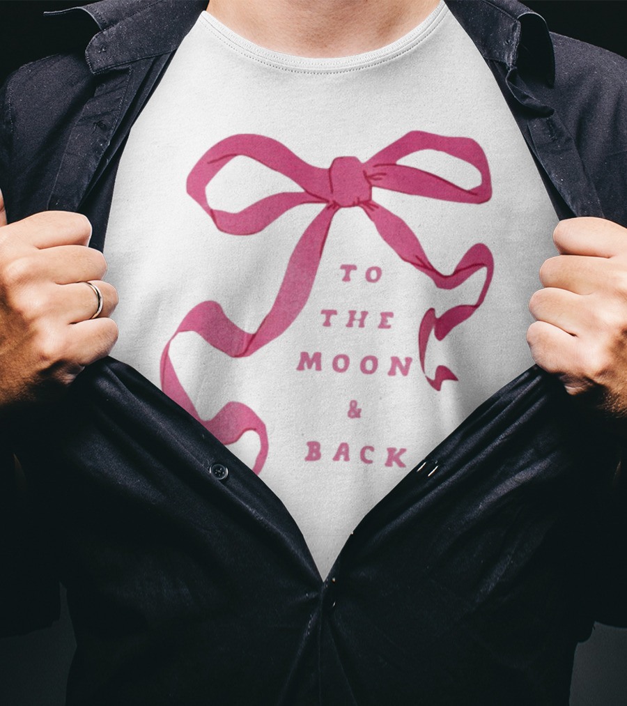 To The Moon And Back Pink Ribbon T-Shirt
