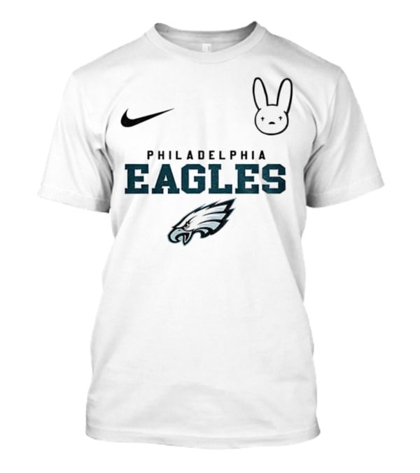 Bad Bunny Nike Philadelphia Eagles NFL 2025 Collaboration T-Shirt
