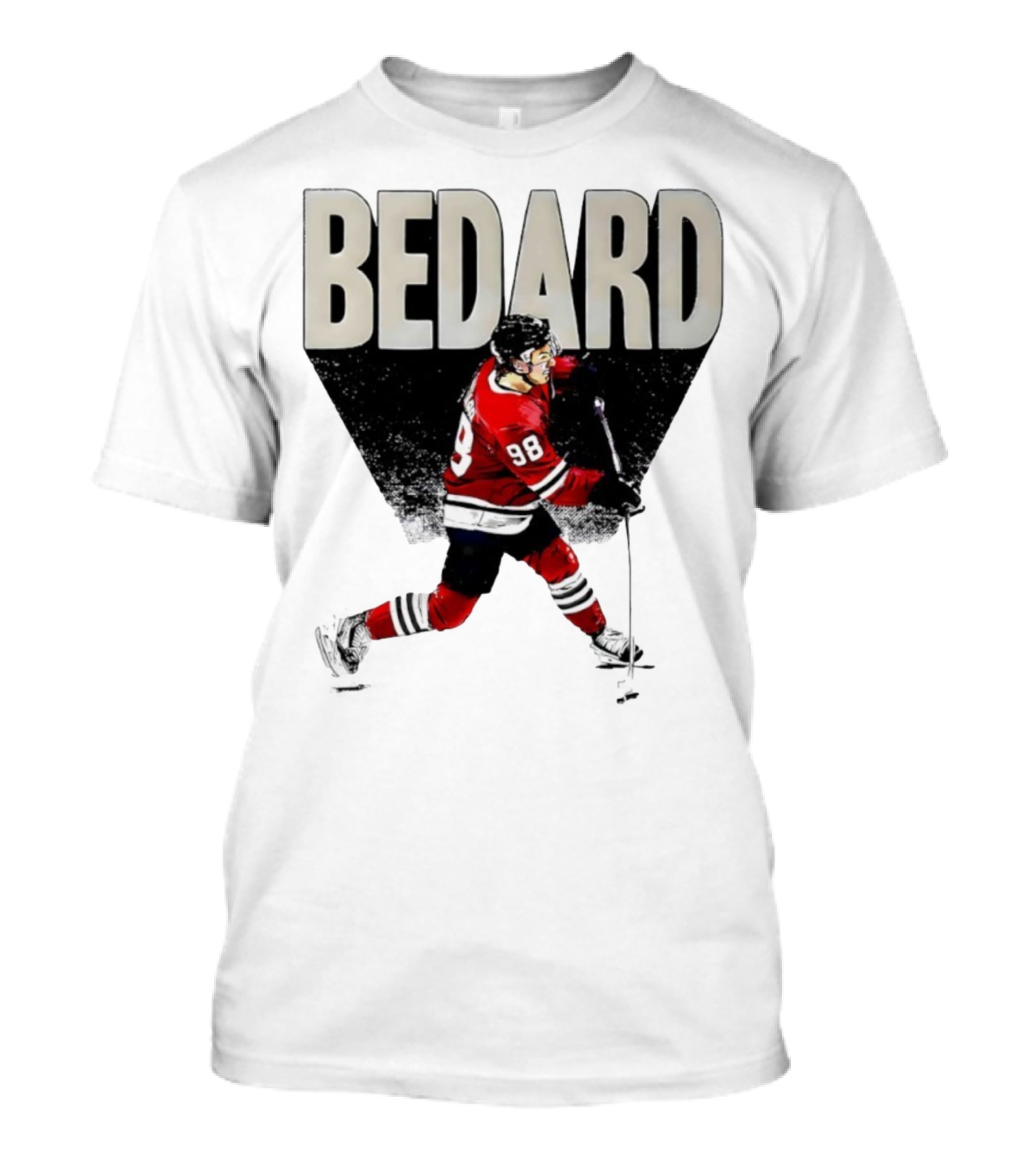 Bedard 98 Chicago Hockey Player Red Jersey T-Shirt