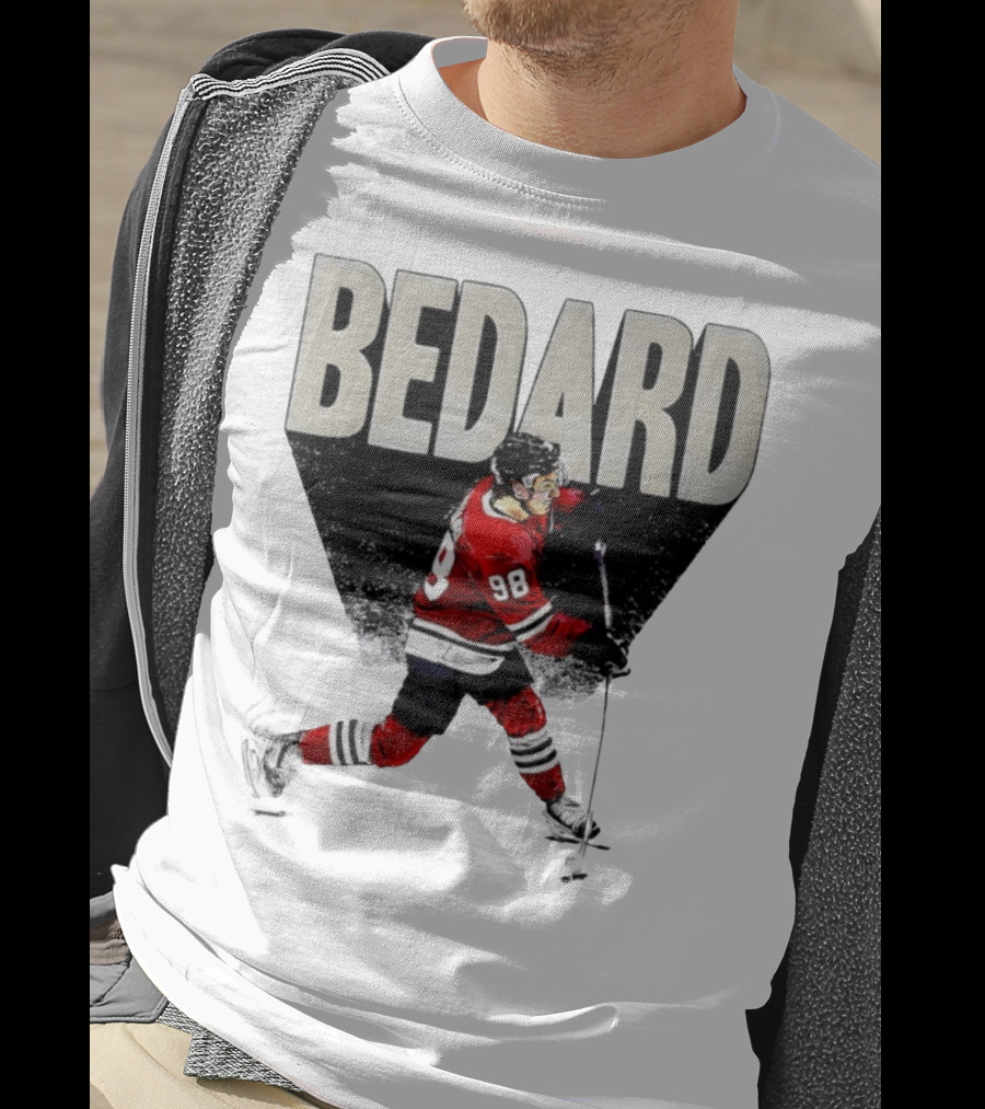 Bedard 98 Chicago Hockey Player Red Jersey T-Shirt
