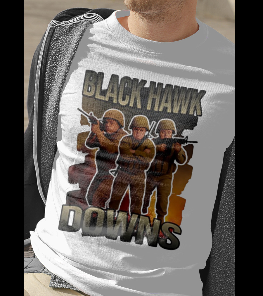 Black Hawk Downs Movie Parody Soldiers T-Shirt