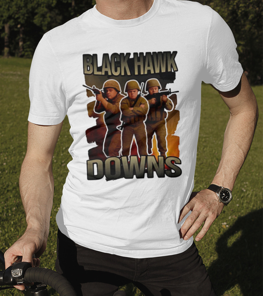 Black Hawk Downs Movie Parody Soldiers T-Shirt