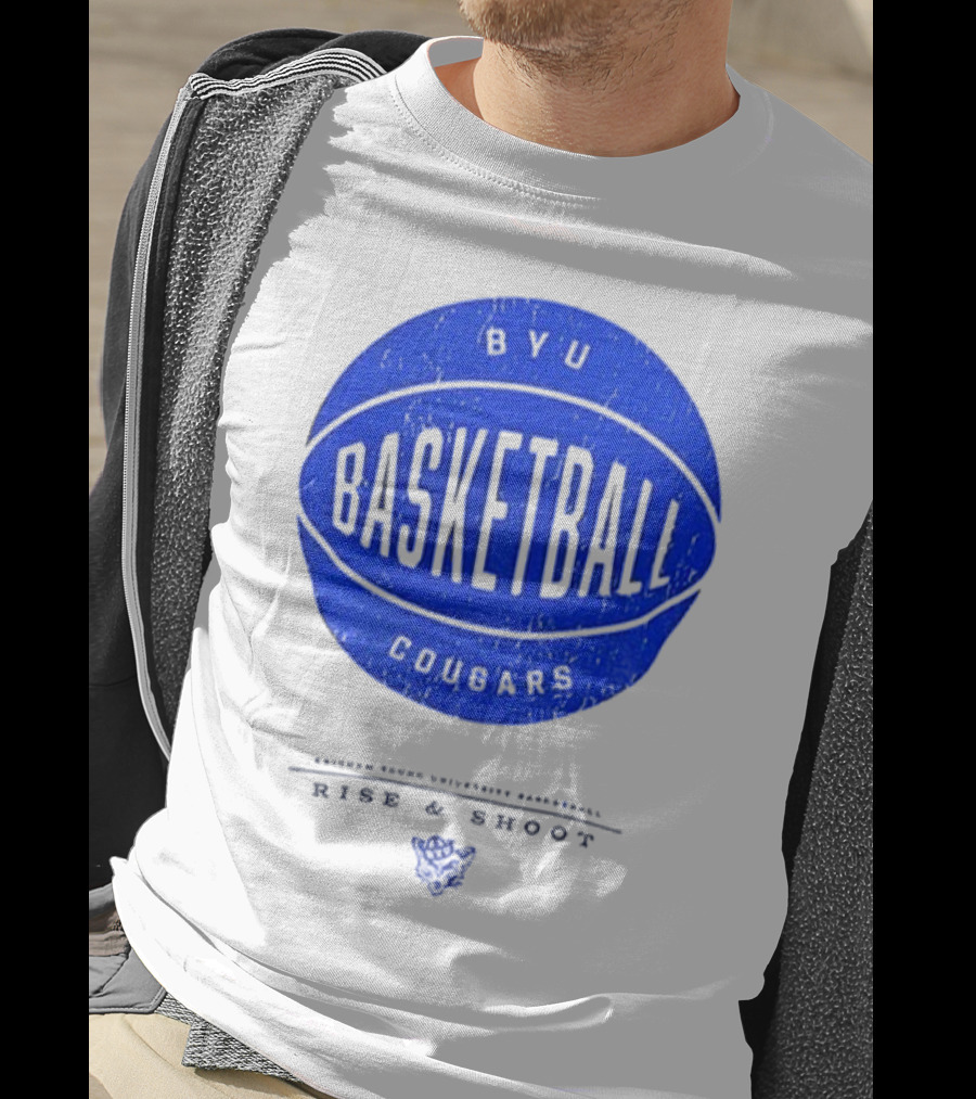 BYU Cougars Rise And Shoot Basketball Brigham Young University T-Shirt