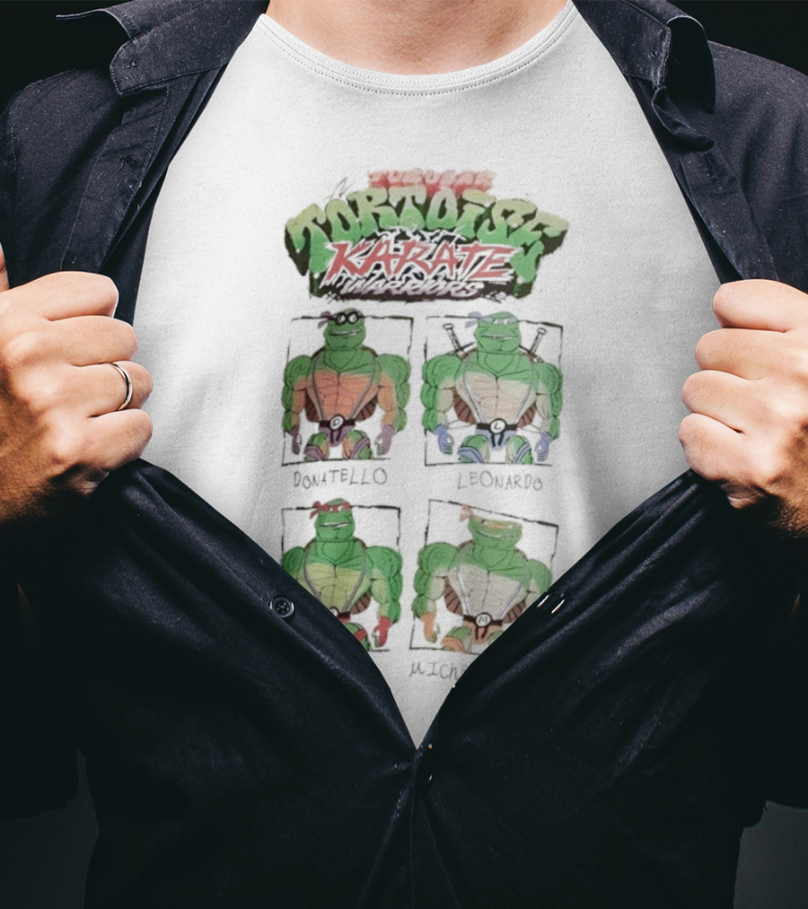 Super Tortoise Karate Donatello Leonardo Raphael Michelangelo T-Shirt