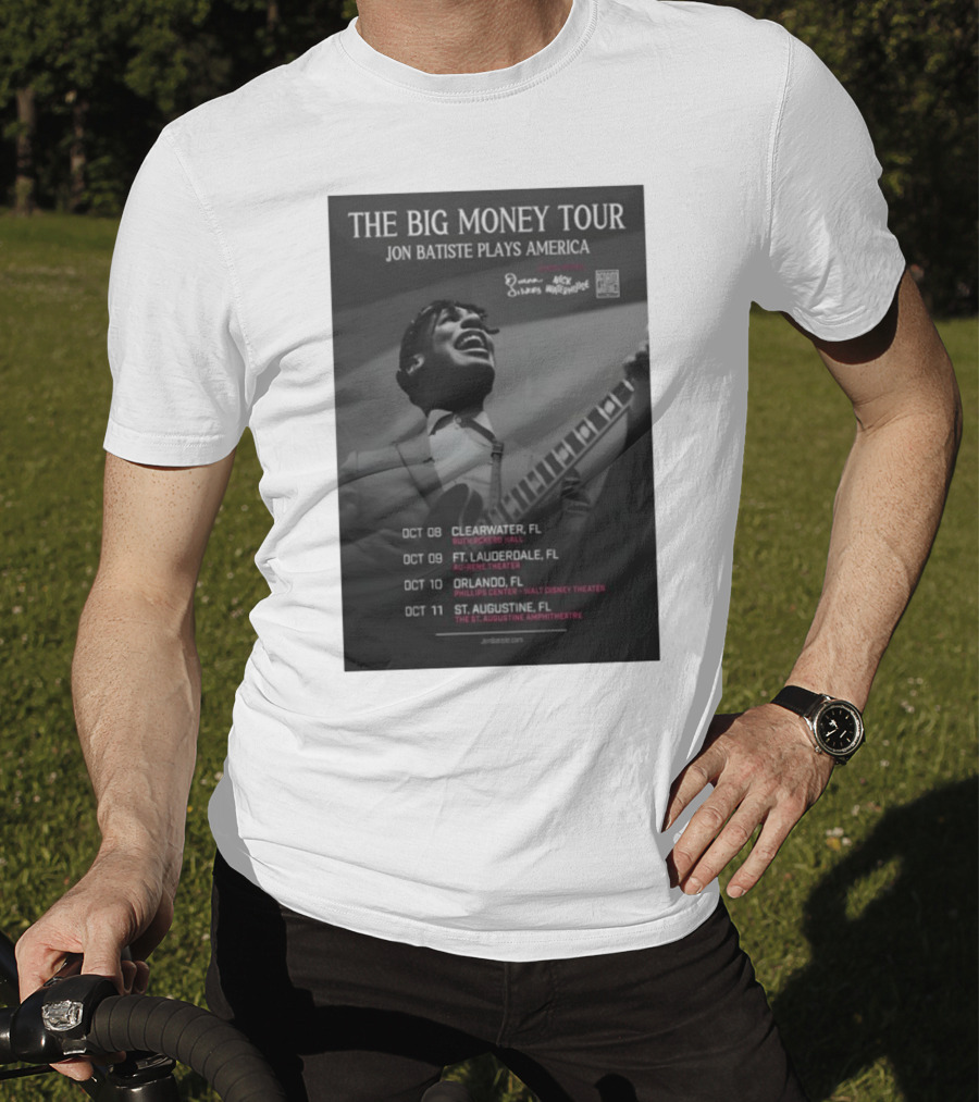 The Big Money Tour Jon Batiste Plays America October 2025 Florida Concert Dates T-Shirt