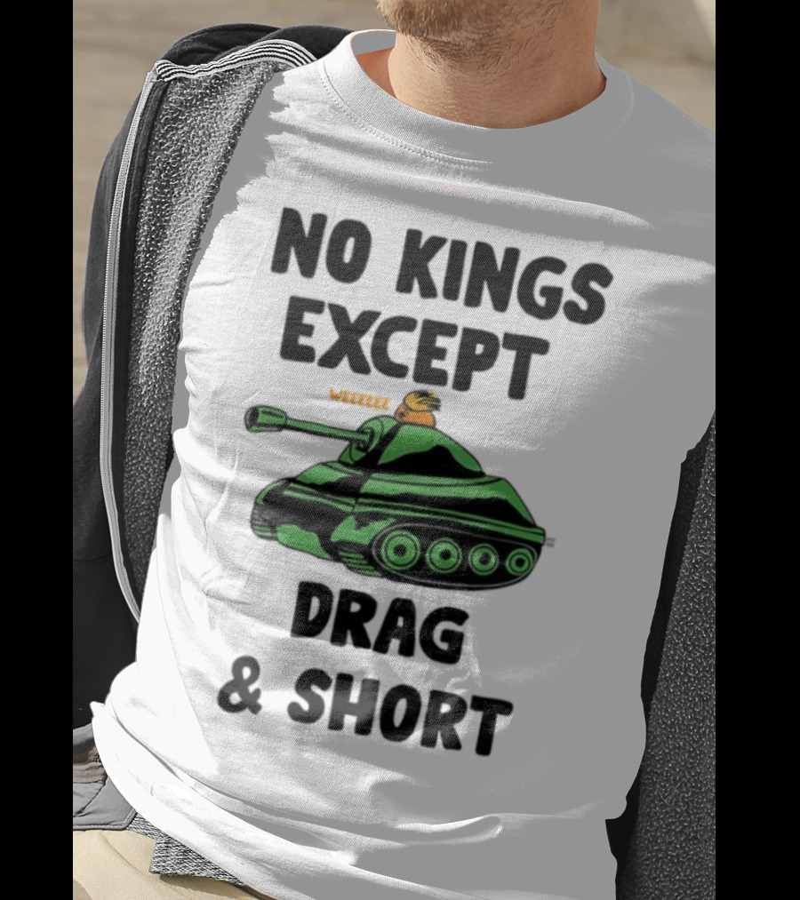 No Kings Except Drag Tank Cartoon शीर्षक T-Shirt