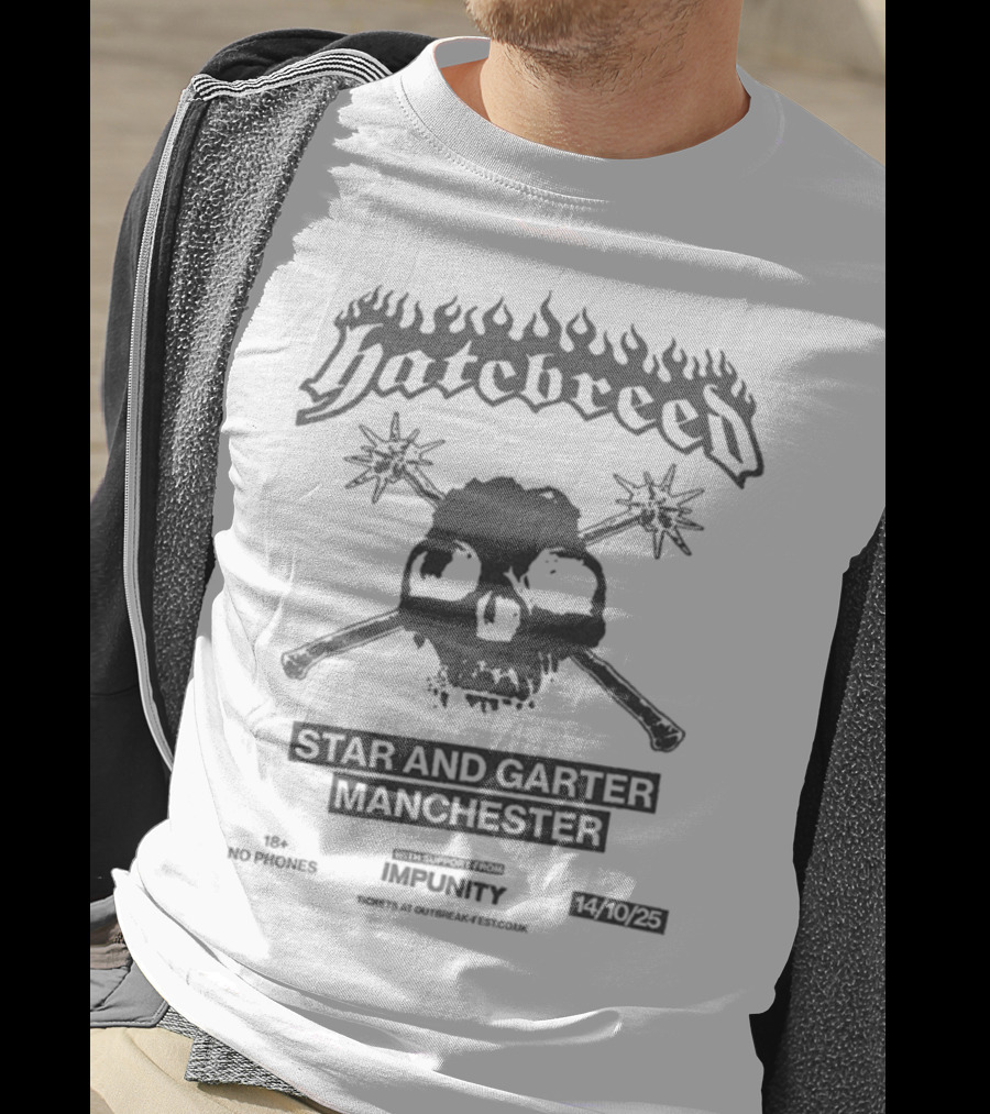 Hatebreed Star And Garter Manchester Event October 14th 2025 T-Shirt