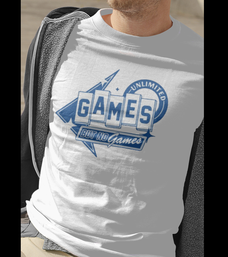 Unlimited Games But No Games Retro Style Gaming Aesthetic T-Shirt