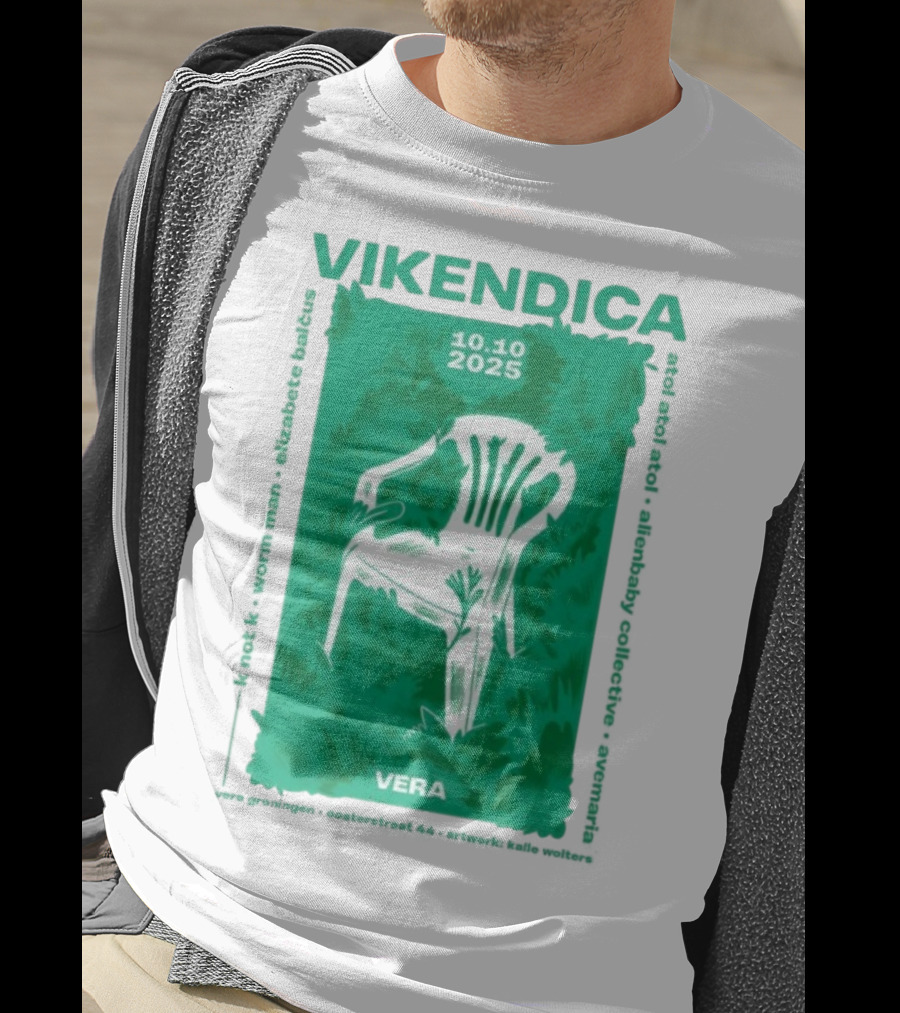 Vikendica 10.10.2025 Vera Chair Illustration In Greenery T-Shirt