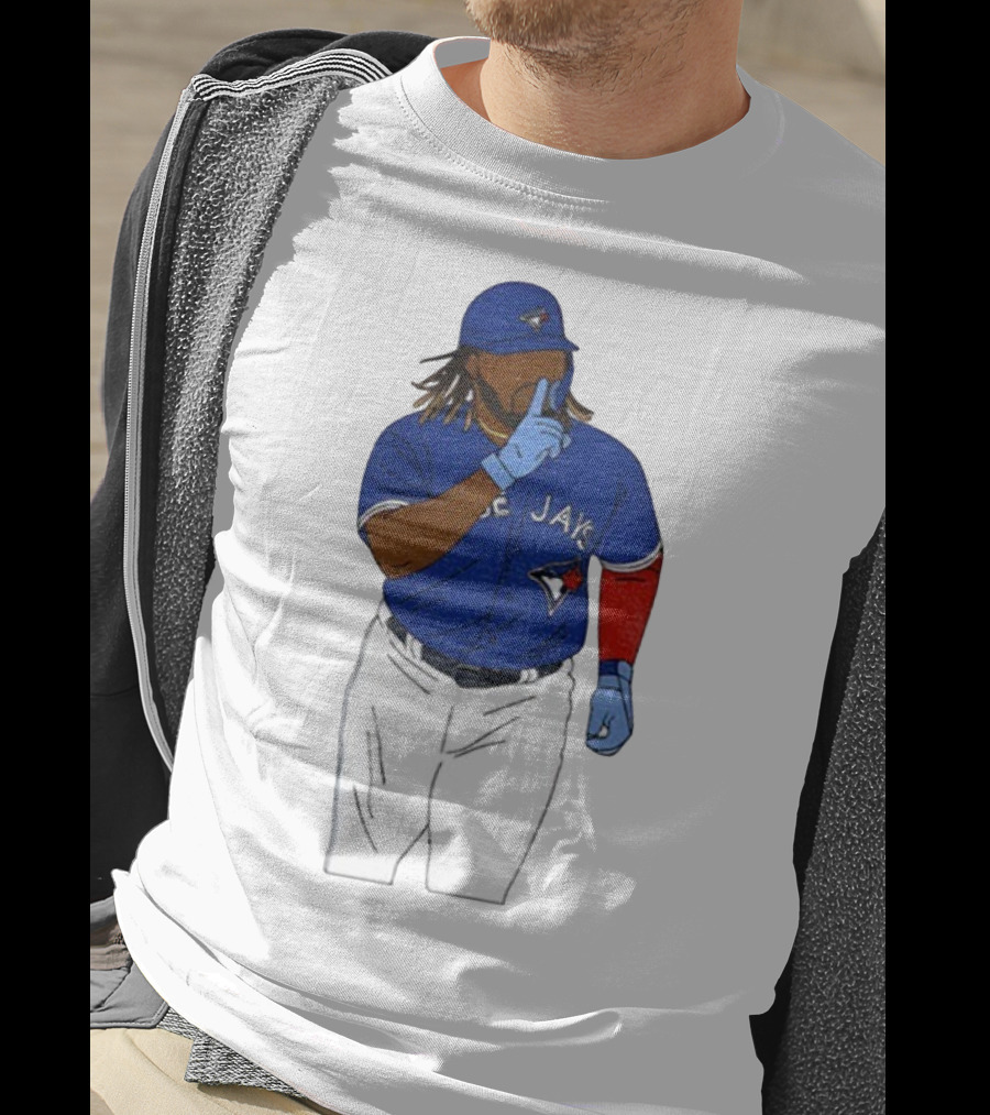 Vladimir Guerrero Jr Shhh Gesture Toronto Blue Jays Player Iconic Pose T-Shirt
