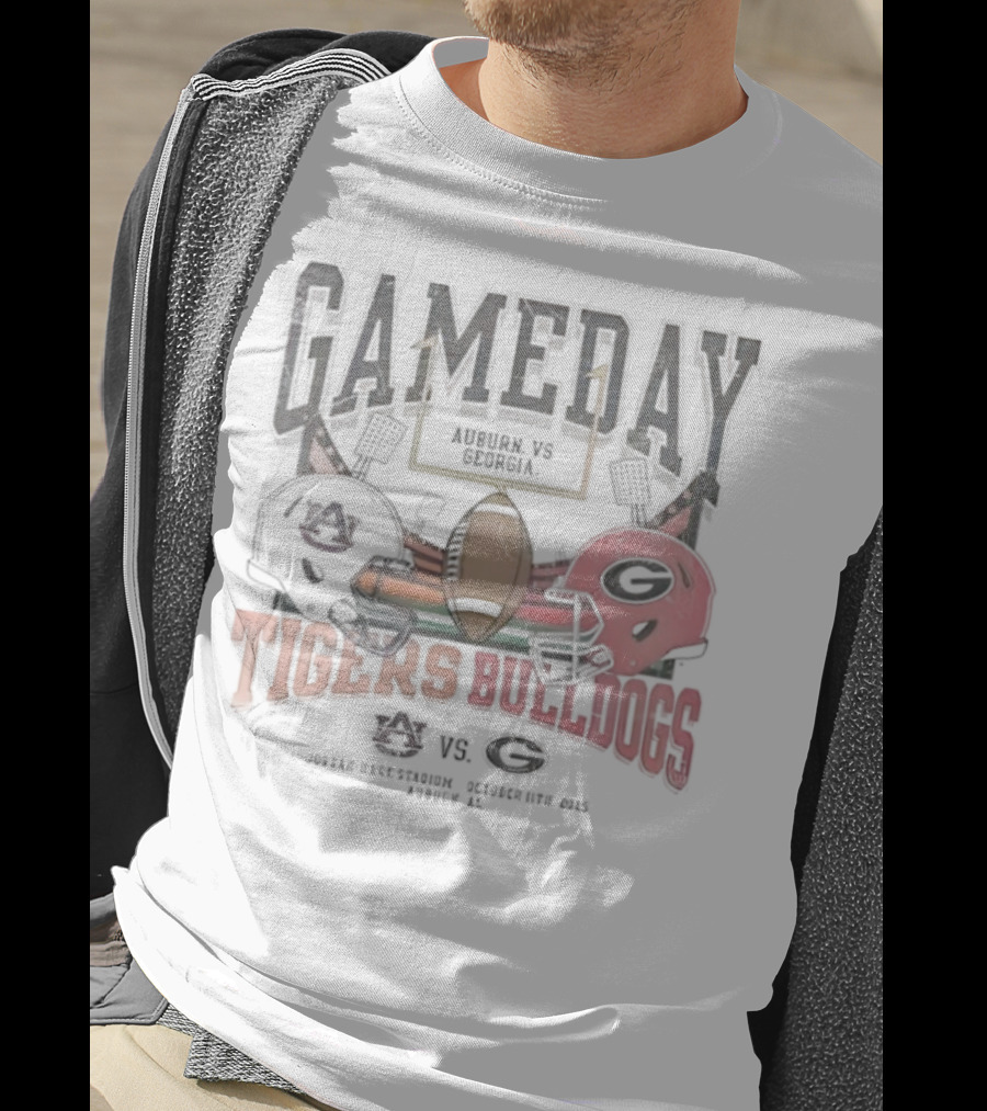 Gameday Auburn Tigers Vs Georgia Bulldogs Jordan-Hare Stadium September 27 2025 T-Shirt