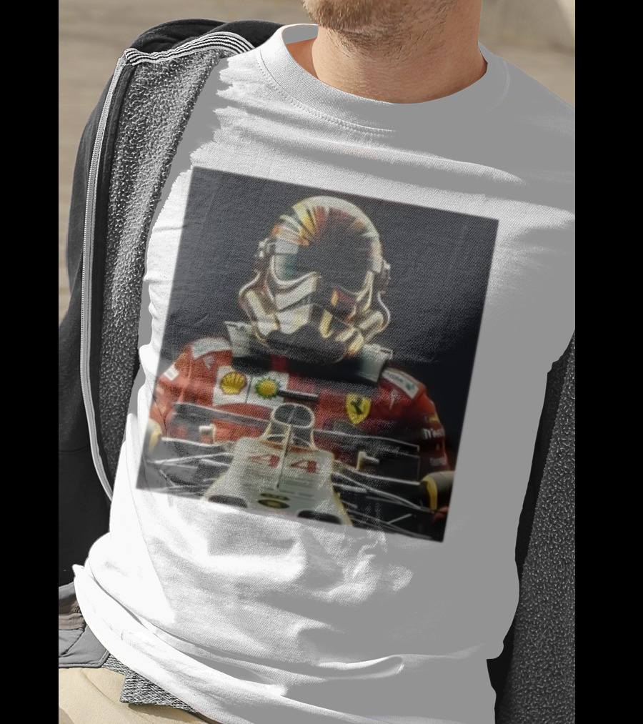 George Lucas Stormtrooper Formula 1 Ferrari Shell Petronas Mercedes Racing 44 T-Shirt