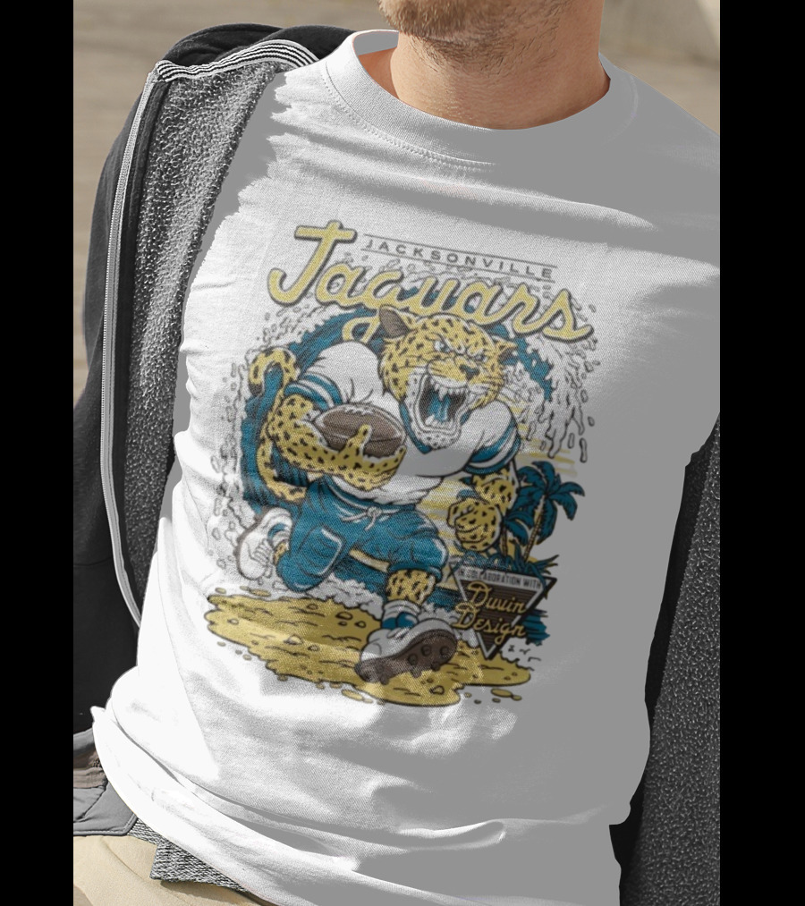 Jacksonville Jaguars Duvin Collaboration NFL Football T-Shirt