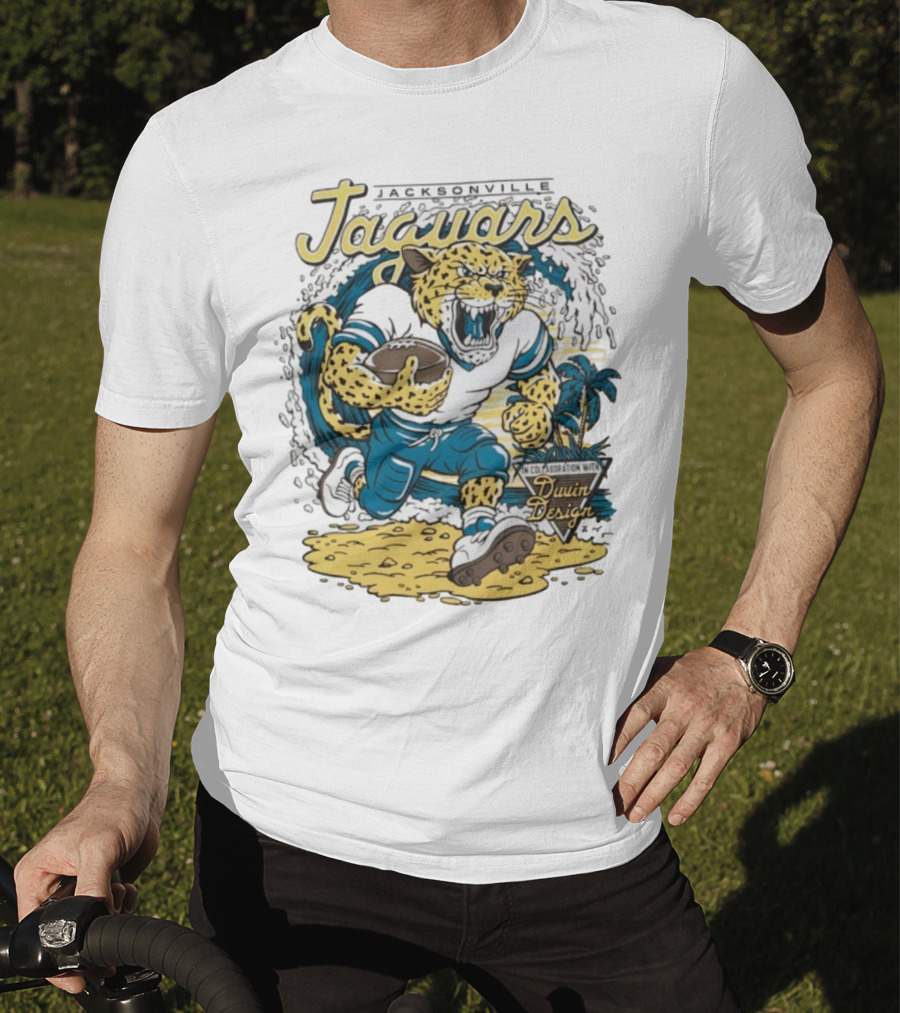 Jacksonville Jaguars Duvin Collaboration NFL Football T-Shirt