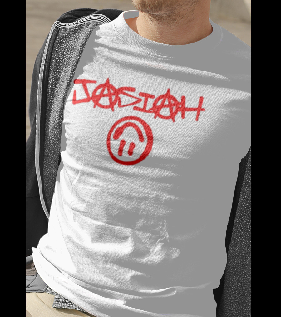 Jasiah Classic With Graffiti Style And Smiley Face T-Shirt