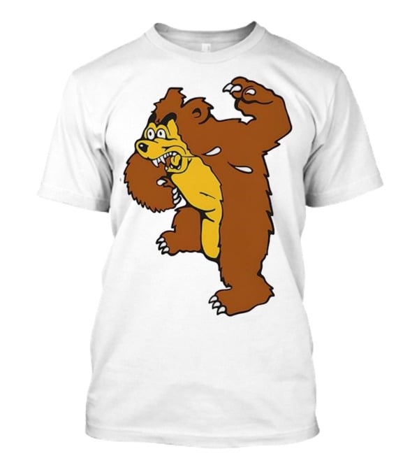 Montana Grizzlies Retro Monety Mascot Bear T-Shirt