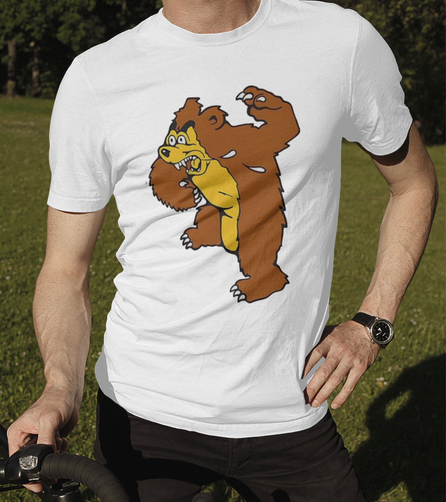 Montana Grizzlies Retro Monety Mascot Bear T-Shirt